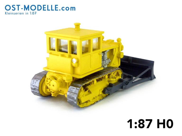 Preview: Planierraupe S100 CHTZ DZ 53 alte Kabine breites Schiebeschild - gelb